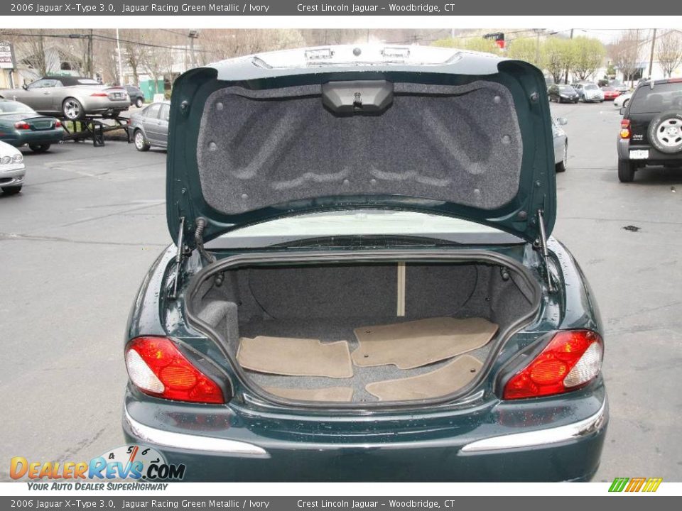 2006 Jaguar X-Type 3.0 Jaguar Racing Green Metallic / Ivory Photo #7