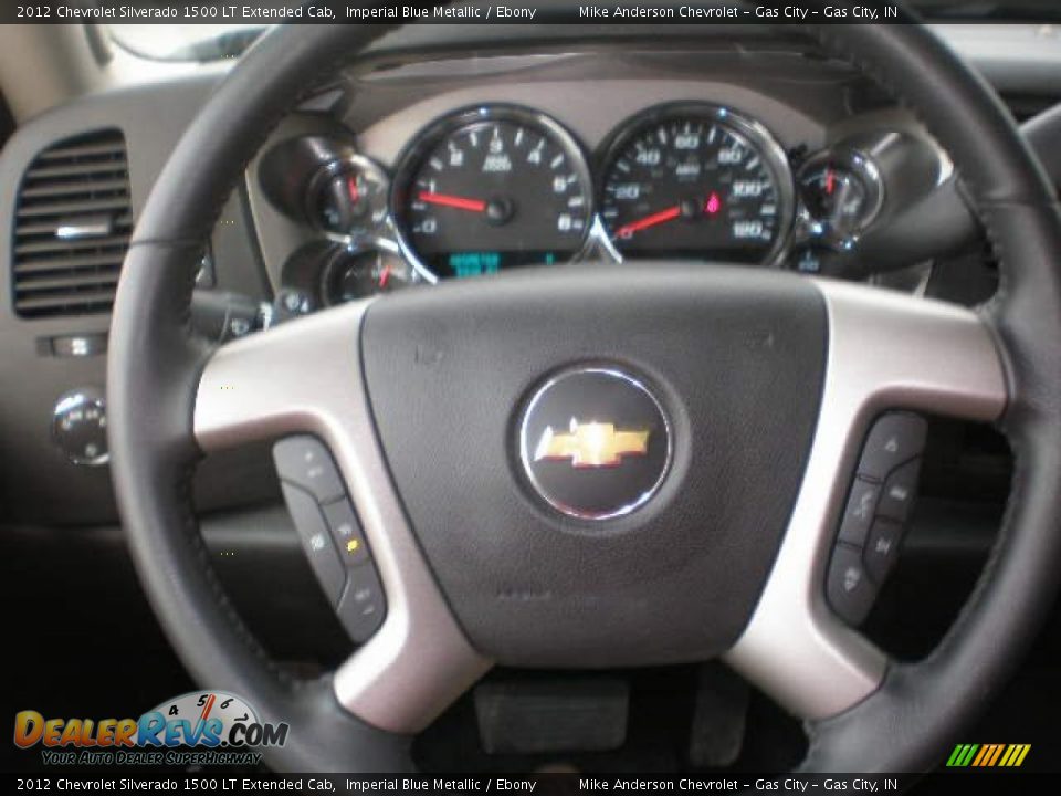 2012 Chevrolet Silverado 1500 LT Extended Cab Imperial Blue Metallic / Ebony Photo #9