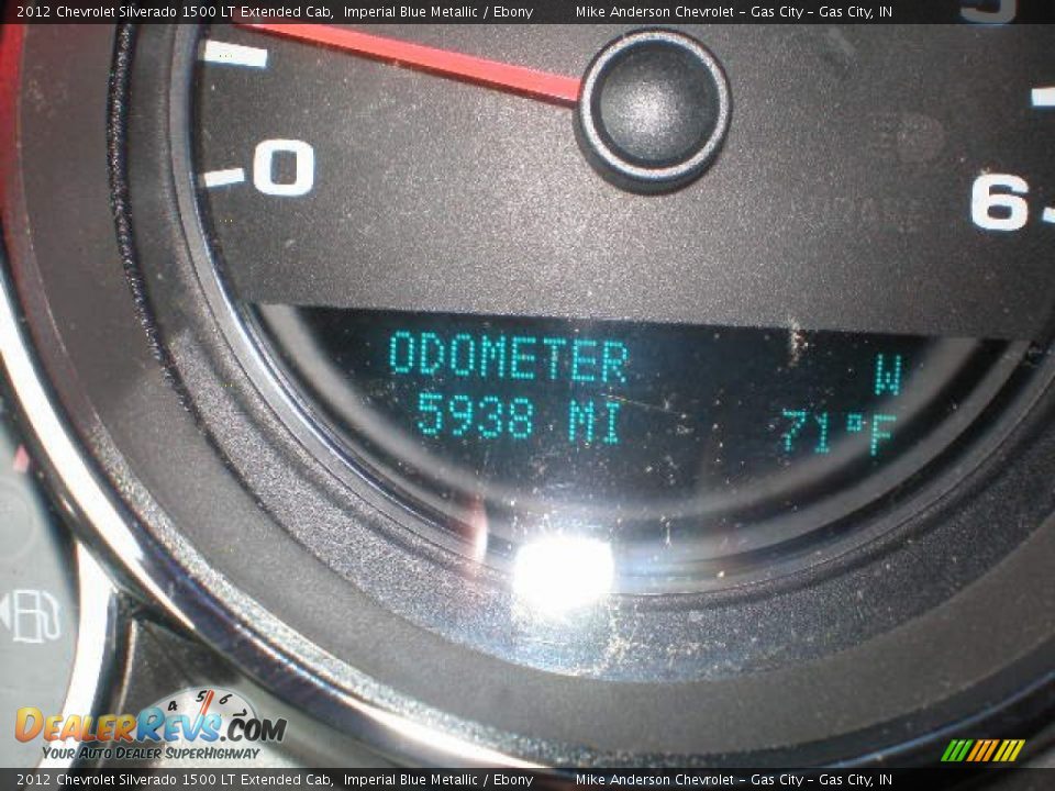 2012 Chevrolet Silverado 1500 LT Extended Cab Imperial Blue Metallic / Ebony Photo #10