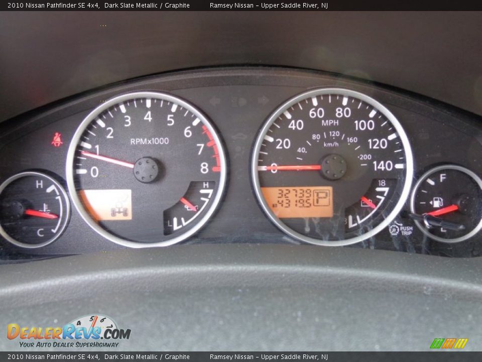 2010 Nissan Pathfinder SE 4x4 Dark Slate Metallic / Graphite Photo #16