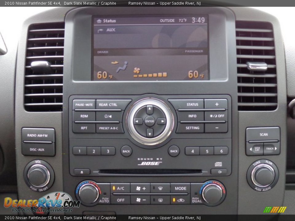 2010 Nissan Pathfinder SE 4x4 Dark Slate Metallic / Graphite Photo #17
