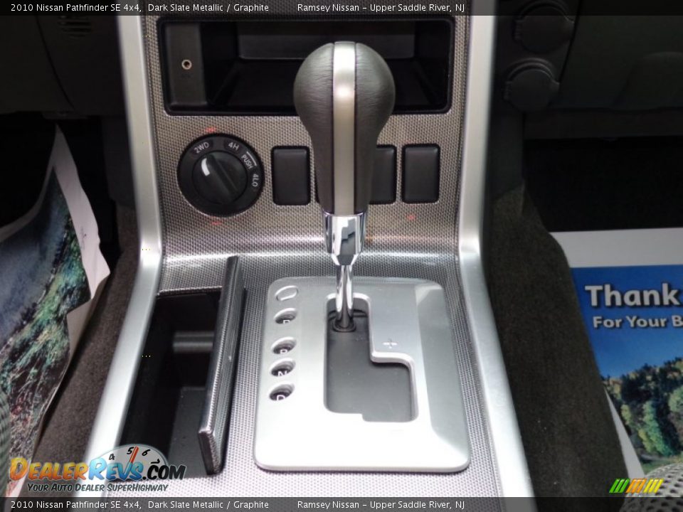 2010 Nissan Pathfinder SE 4x4 Dark Slate Metallic / Graphite Photo #19