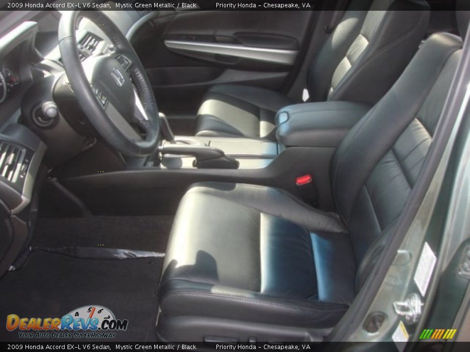 2009 Honda Accord EX-L V6 Sedan Mystic Green Metallic / Black Photo #10