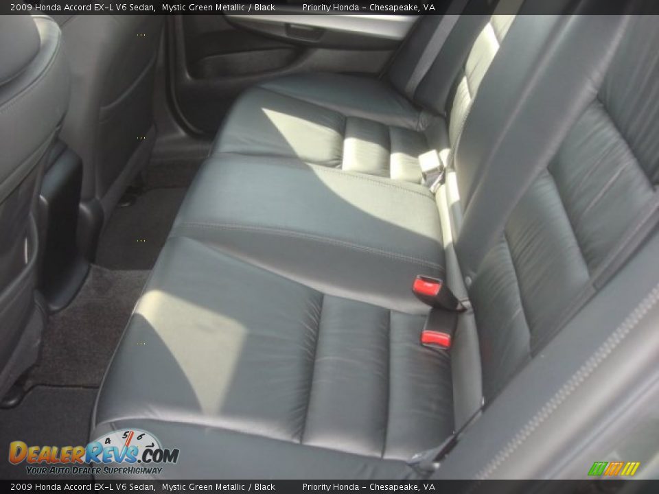 2009 Honda Accord EX-L V6 Sedan Mystic Green Metallic / Black Photo #11