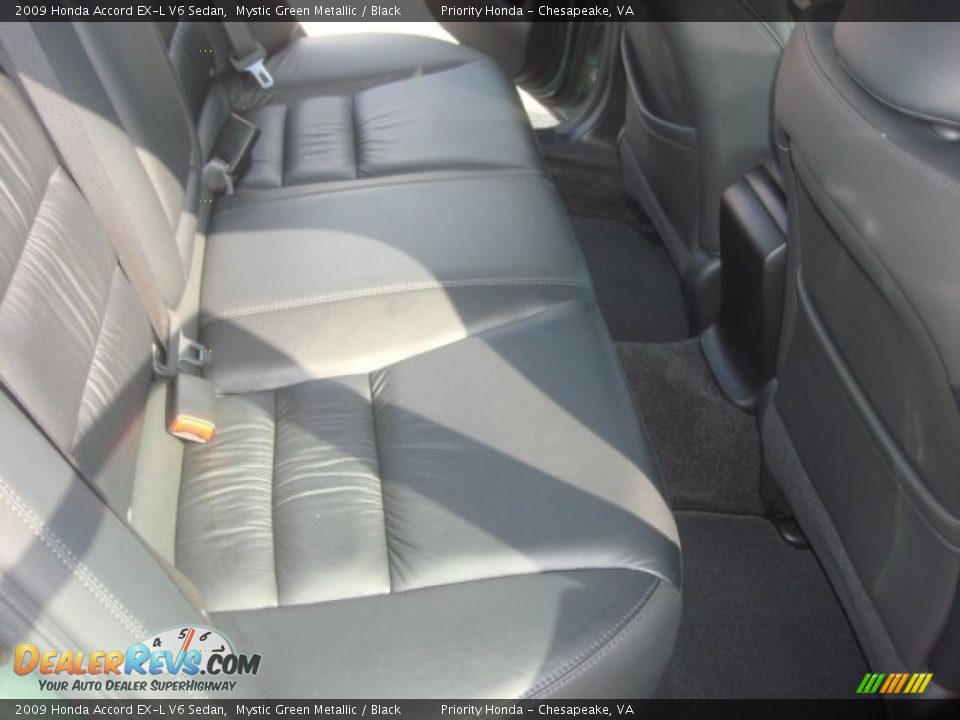 2009 Honda Accord EX-L V6 Sedan Mystic Green Metallic / Black Photo #12