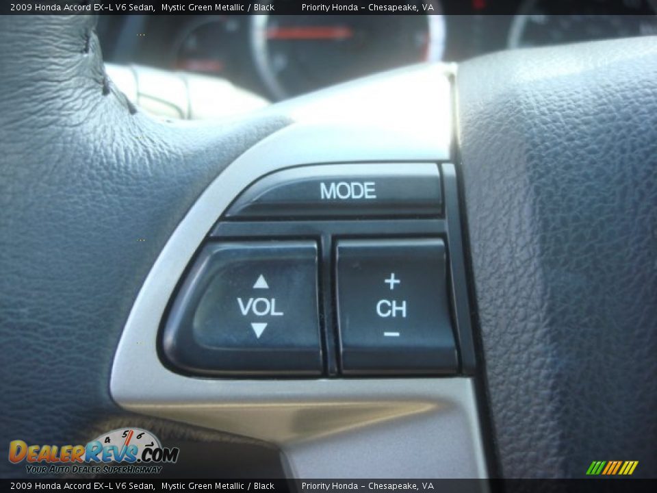 2009 Honda Accord EX-L V6 Sedan Mystic Green Metallic / Black Photo #24