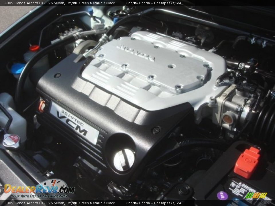 2009 Honda Accord EX-L V6 Sedan Mystic Green Metallic / Black Photo #27