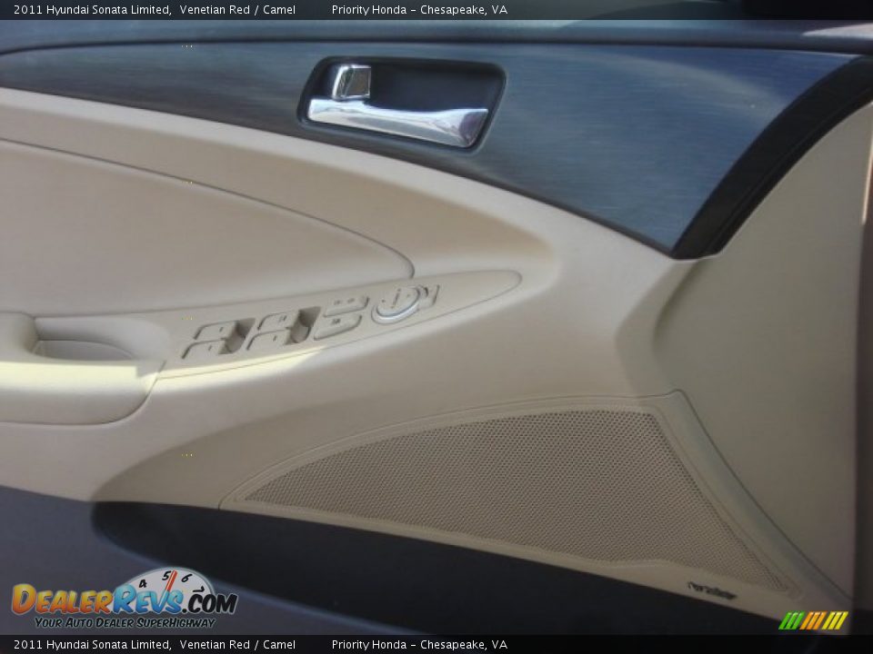 2011 Hyundai Sonata Limited Venetian Red / Camel Photo #19
