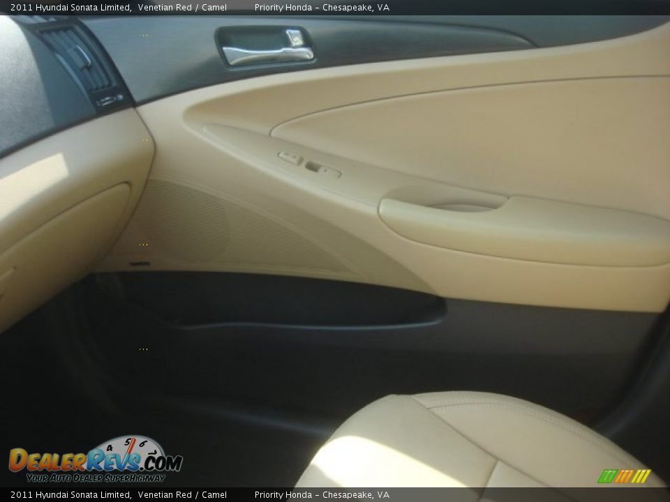 2011 Hyundai Sonata Limited Venetian Red / Camel Photo #27