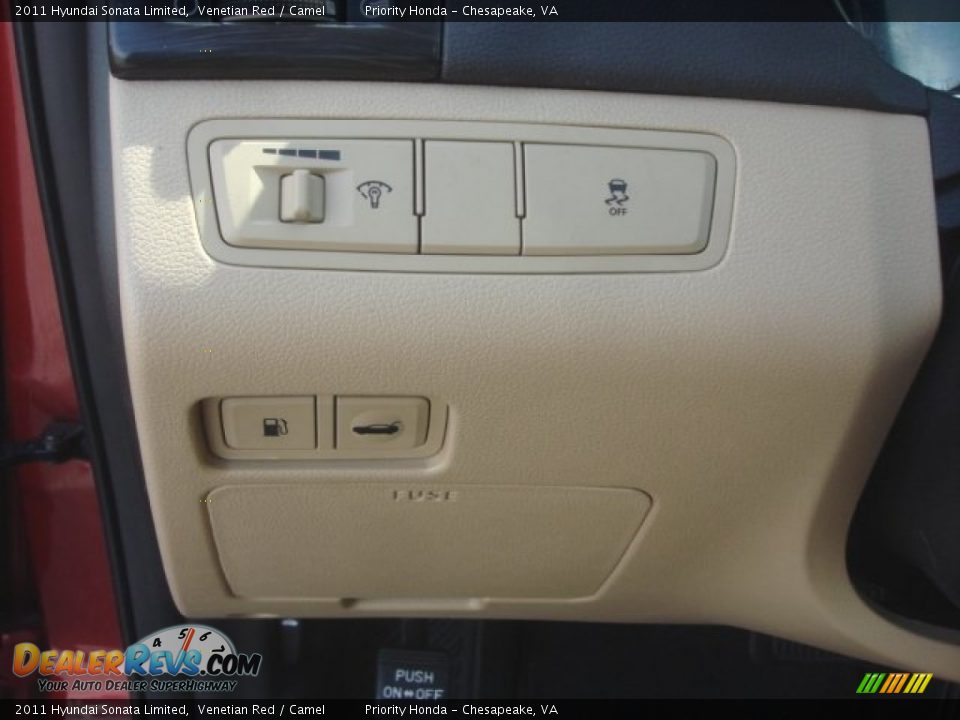 2011 Hyundai Sonata Limited Venetian Red / Camel Photo #30