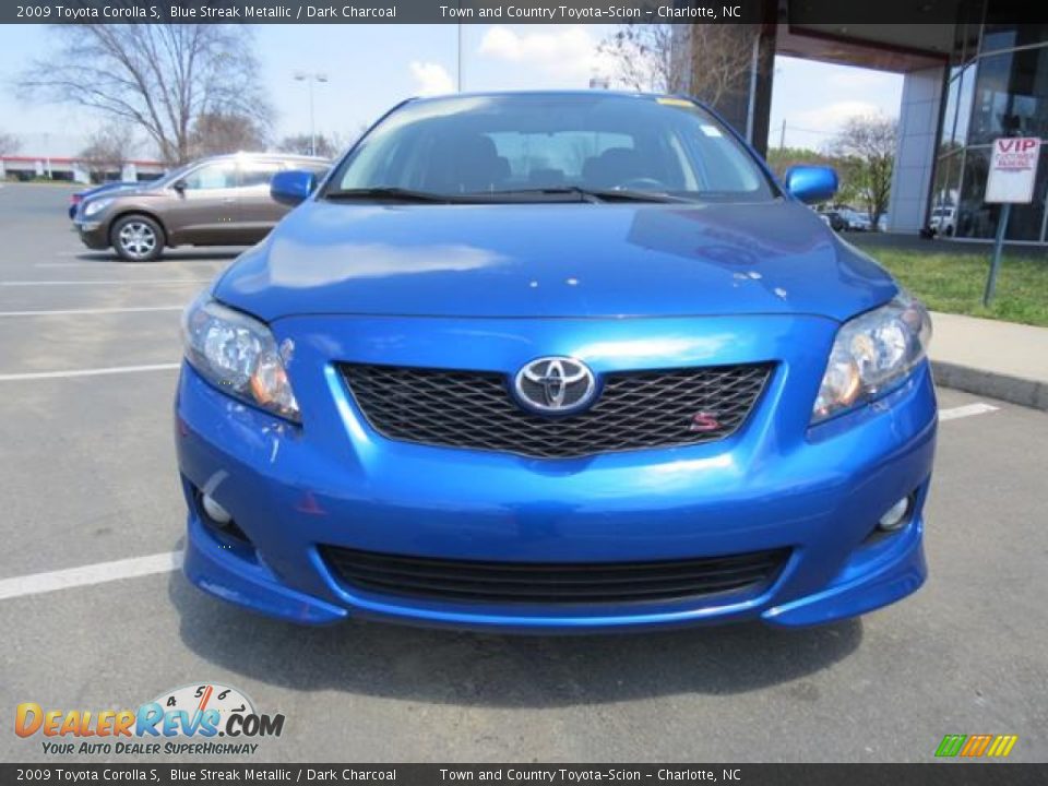 2009 Toyota Corolla S Blue Streak Metallic / Dark Charcoal Photo #2