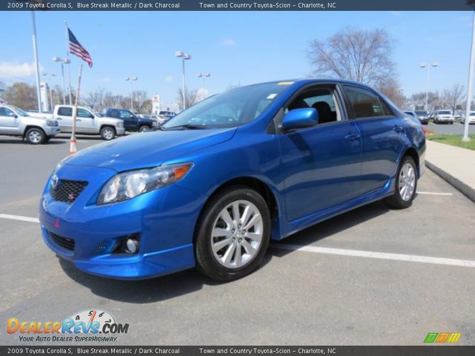 2009 Toyota Corolla S Blue Streak Metallic / Dark Charcoal Photo #3