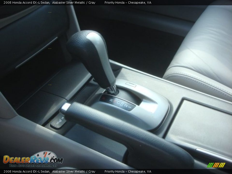 2008 Honda Accord EX-L Sedan Alabaster Silver Metallic / Gray Photo #19