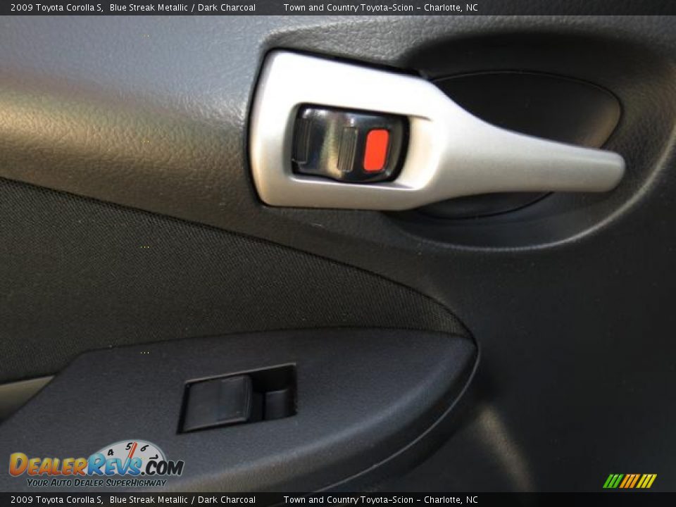 2009 Toyota Corolla S Blue Streak Metallic / Dark Charcoal Photo #7