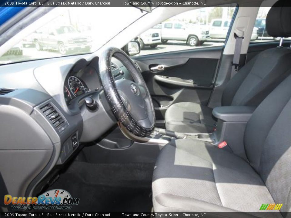 2009 Toyota Corolla S Blue Streak Metallic / Dark Charcoal Photo #8