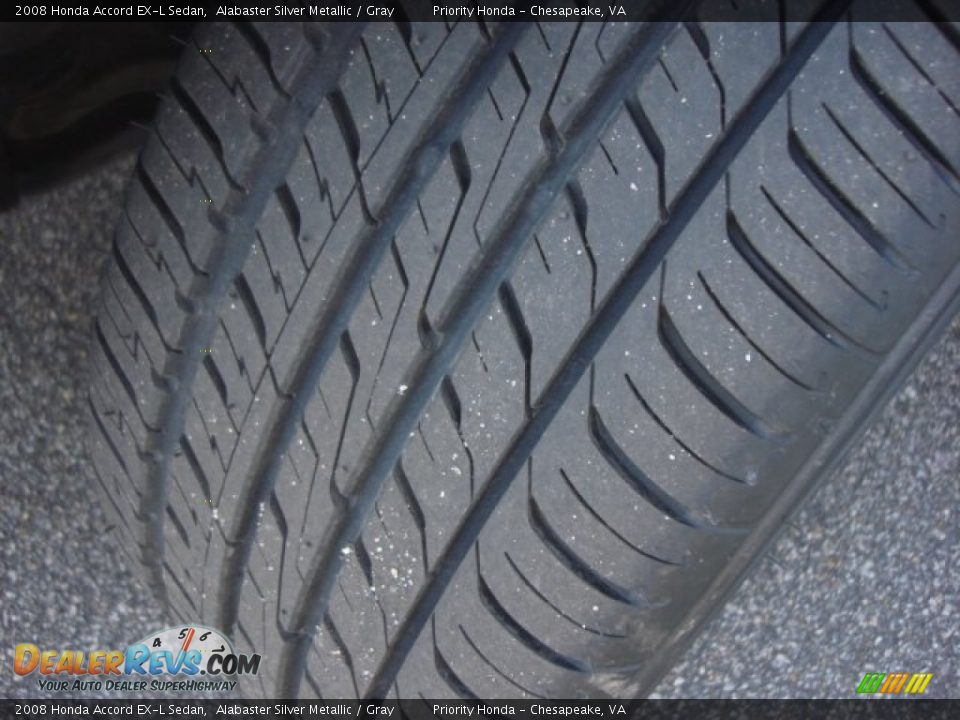 2008 Honda Accord EX-L Sedan Alabaster Silver Metallic / Gray Photo #21