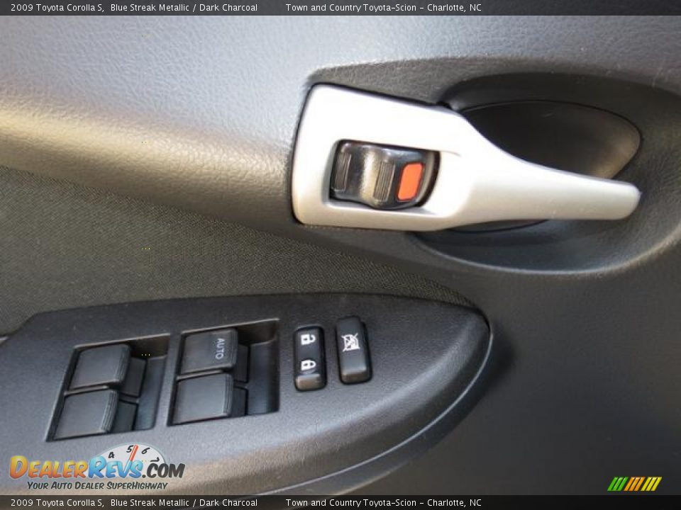 2009 Toyota Corolla S Blue Streak Metallic / Dark Charcoal Photo #11