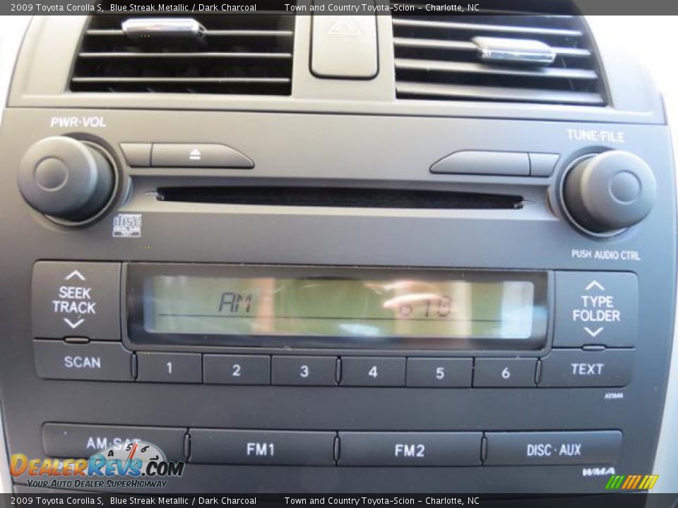 2009 Toyota Corolla S Blue Streak Metallic / Dark Charcoal Photo #14