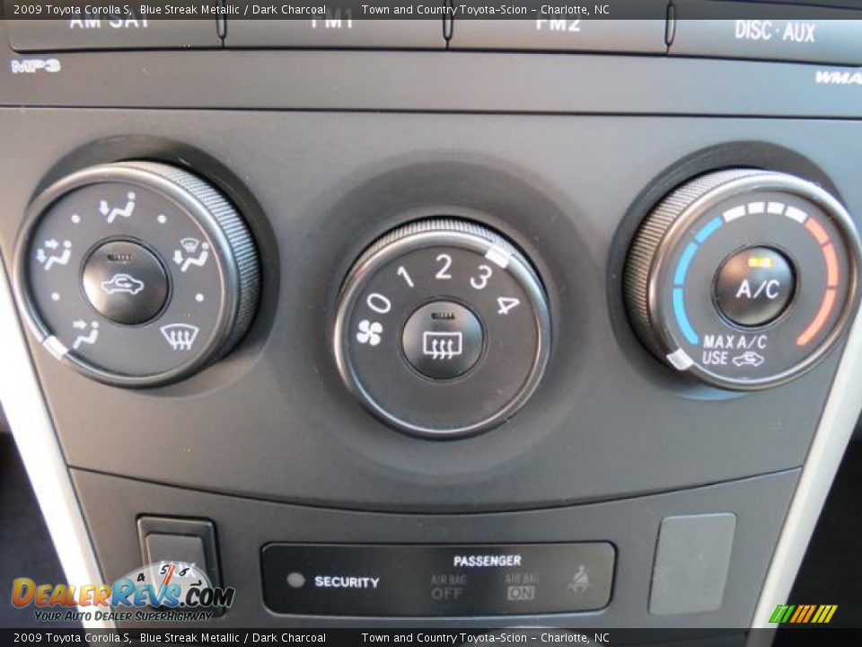 2009 Toyota Corolla S Blue Streak Metallic / Dark Charcoal Photo #15