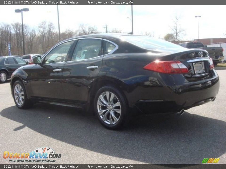 2012 Infiniti M 37x AWD Sedan Malbec Black / Wheat Photo #3
