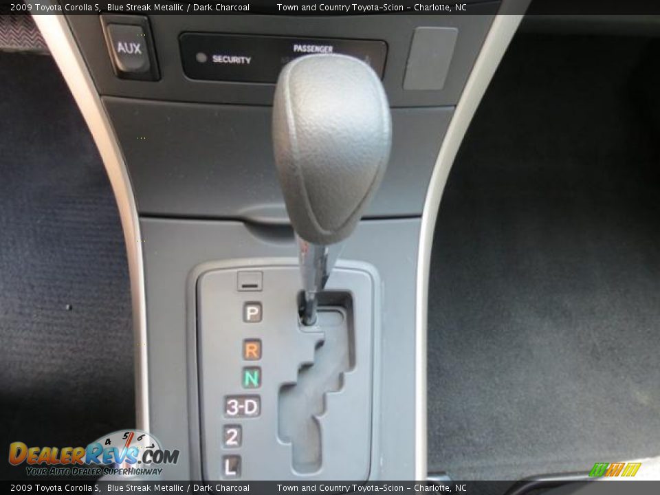 2009 Toyota Corolla S Blue Streak Metallic / Dark Charcoal Photo #16