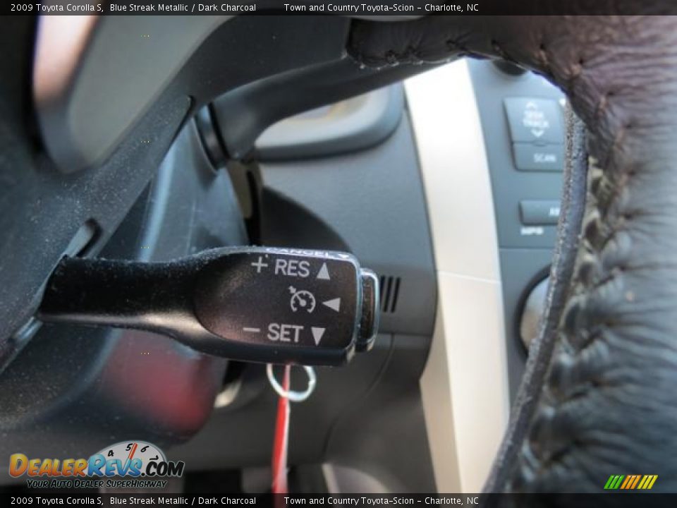 2009 Toyota Corolla S Blue Streak Metallic / Dark Charcoal Photo #17