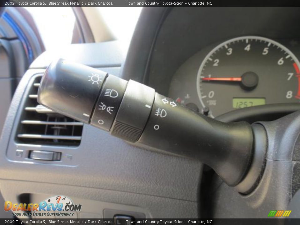 2009 Toyota Corolla S Blue Streak Metallic / Dark Charcoal Photo #19