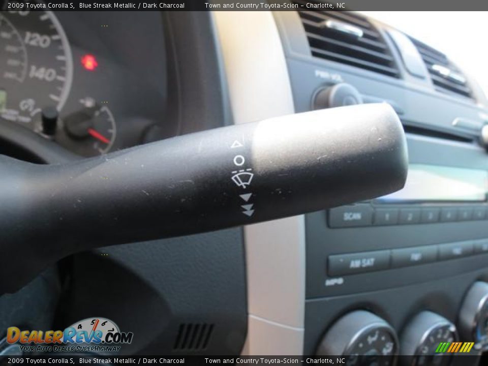 2009 Toyota Corolla S Blue Streak Metallic / Dark Charcoal Photo #20