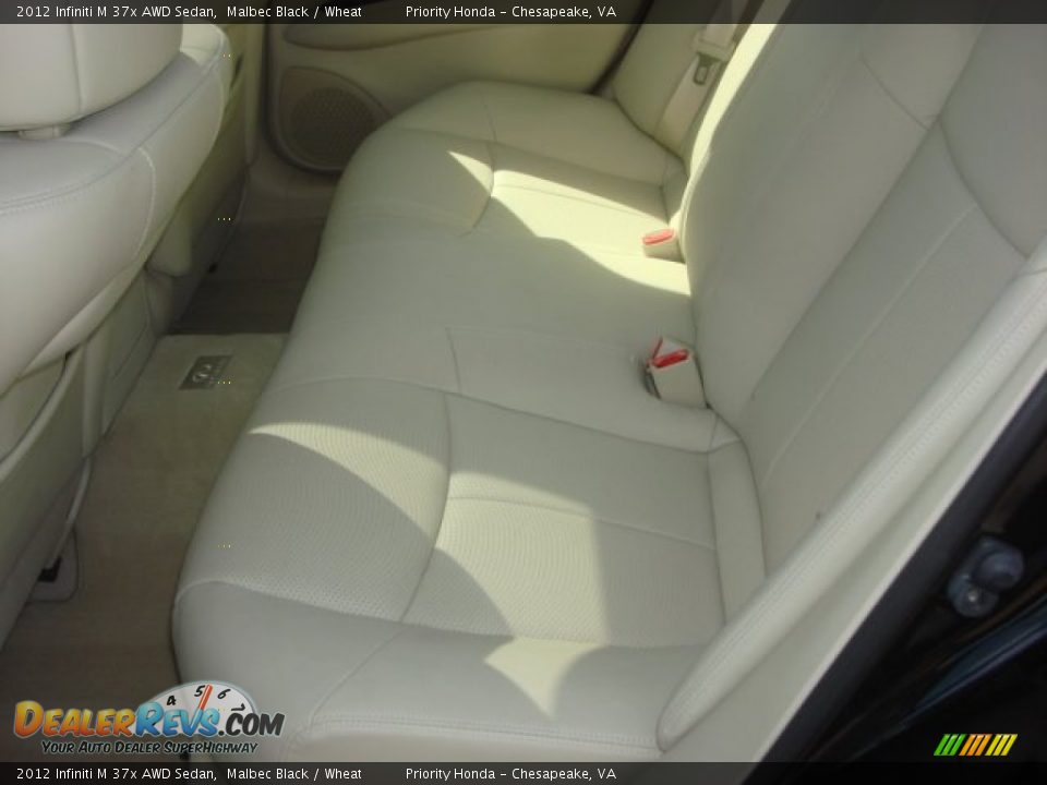 2012 Infiniti M 37x AWD Sedan Malbec Black / Wheat Photo #11
