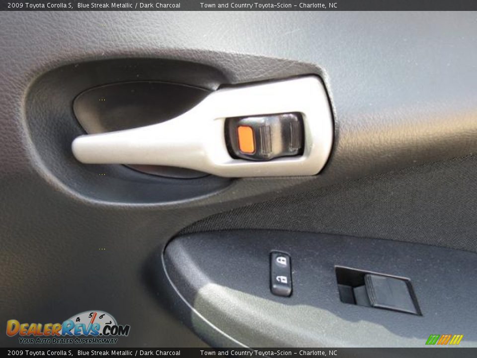 2009 Toyota Corolla S Blue Streak Metallic / Dark Charcoal Photo #24