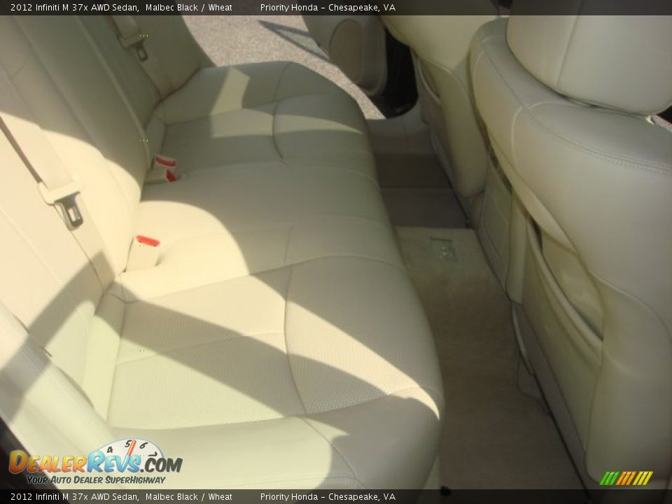 2012 Infiniti M 37x AWD Sedan Malbec Black / Wheat Photo #12