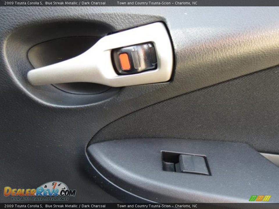 2009 Toyota Corolla S Blue Streak Metallic / Dark Charcoal Photo #26