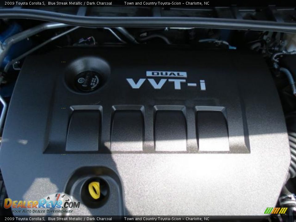 2009 Toyota Corolla S Blue Streak Metallic / Dark Charcoal Photo #28