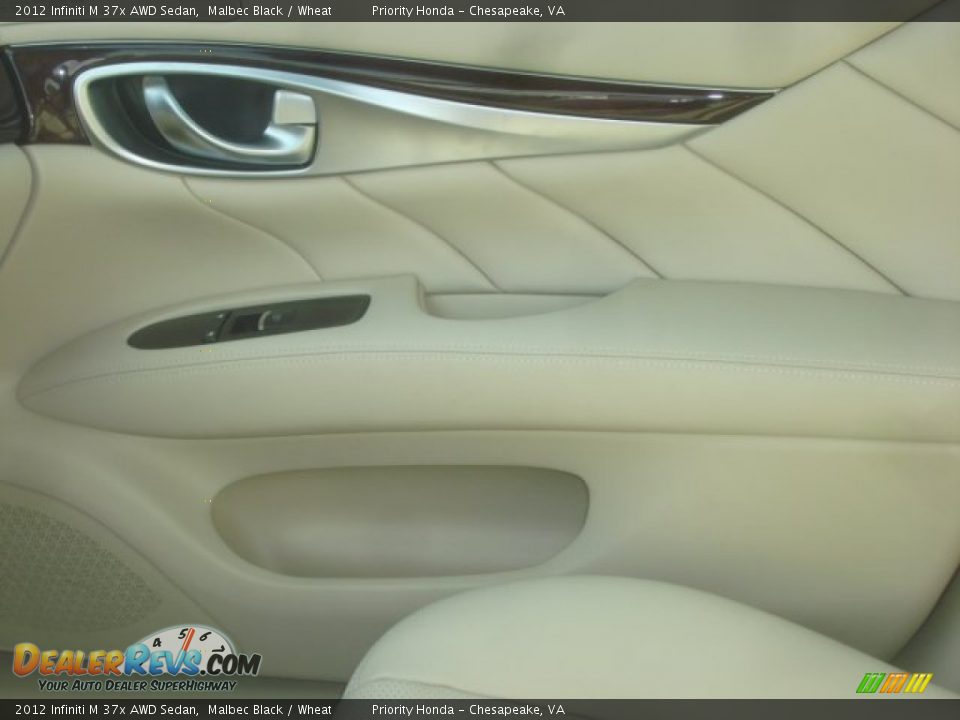 2012 Infiniti M 37x AWD Sedan Malbec Black / Wheat Photo #27