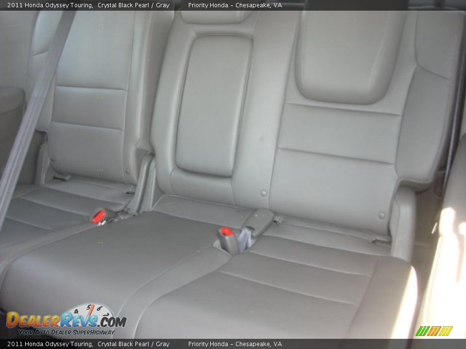 2011 Honda Odyssey Touring Crystal Black Pearl / Gray Photo #12