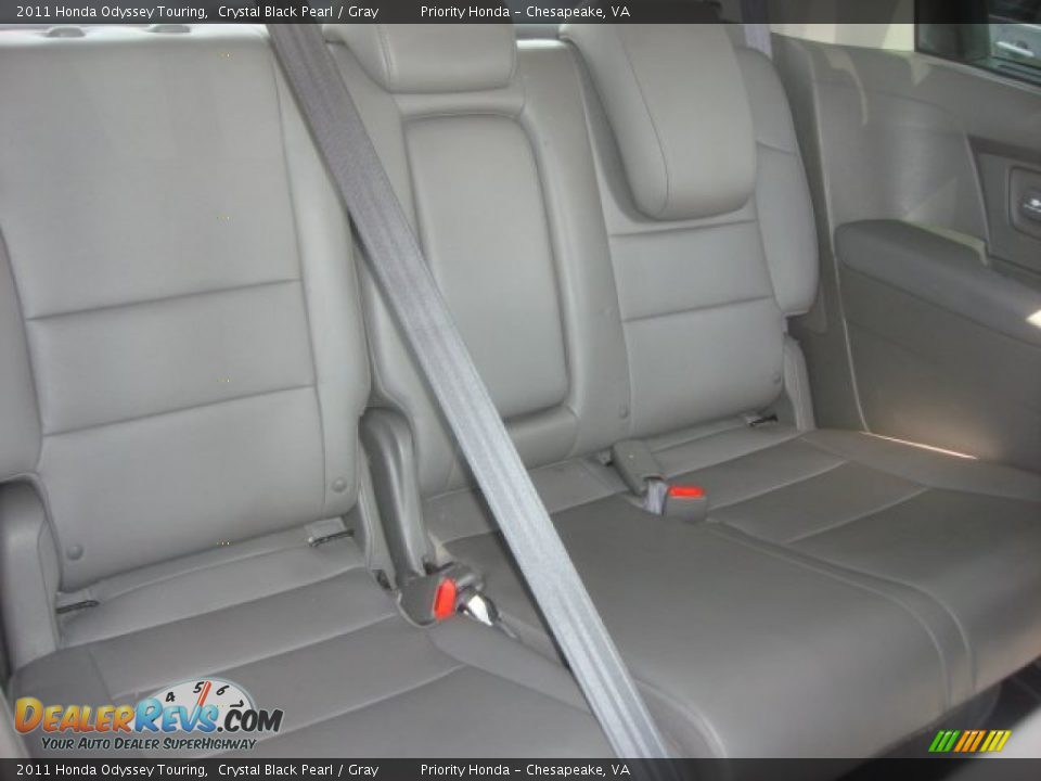 2011 Honda Odyssey Touring Crystal Black Pearl / Gray Photo #15