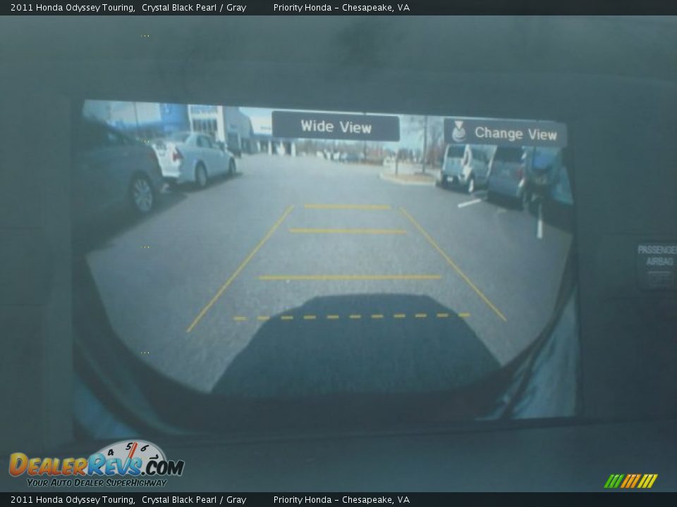2011 Honda Odyssey Touring Crystal Black Pearl / Gray Photo #23