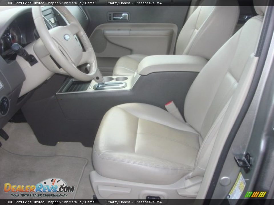 2008 Ford Edge Limited Vapor Silver Metallic / Camel Photo #11