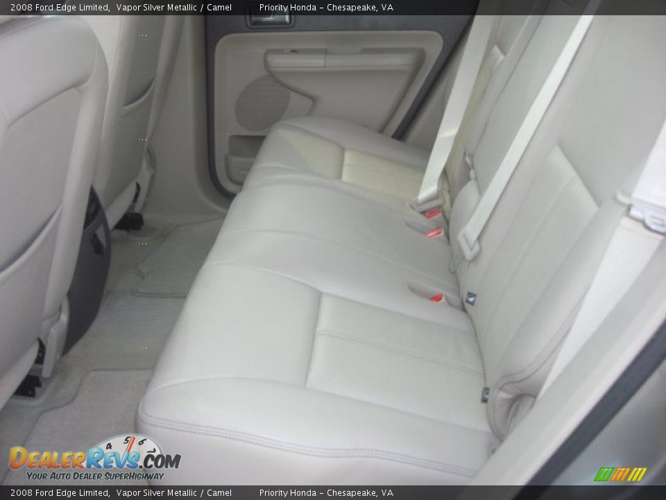 2008 Ford Edge Limited Vapor Silver Metallic / Camel Photo #12
