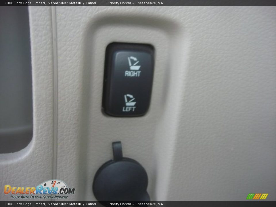 2008 Ford Edge Limited Vapor Silver Metallic / Camel Photo #14