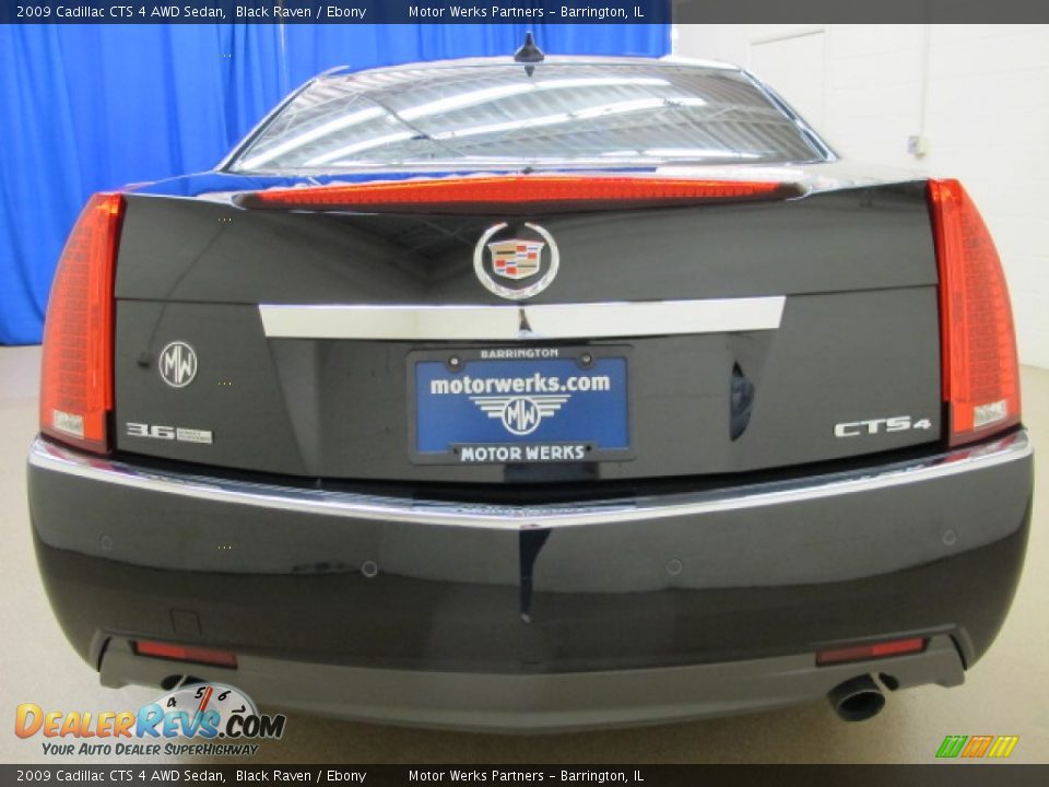 2009 Cadillac CTS 4 AWD Sedan Black Raven / Ebony Photo #6