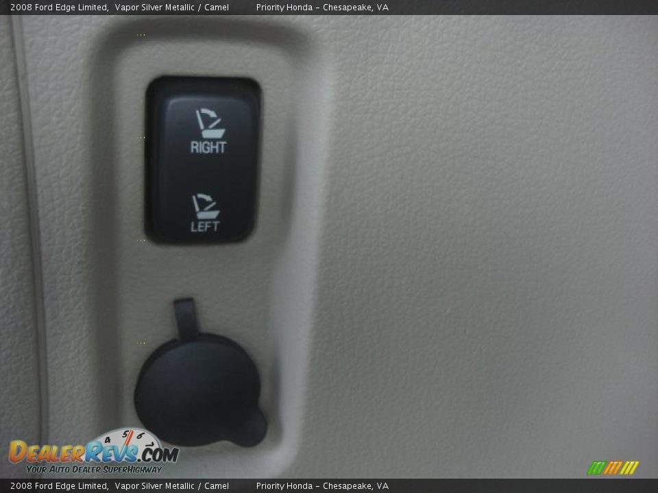 2008 Ford Edge Limited Vapor Silver Metallic / Camel Photo #17