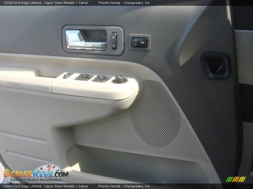 2008 Ford Edge Limited Vapor Silver Metallic / Camel Photo #21