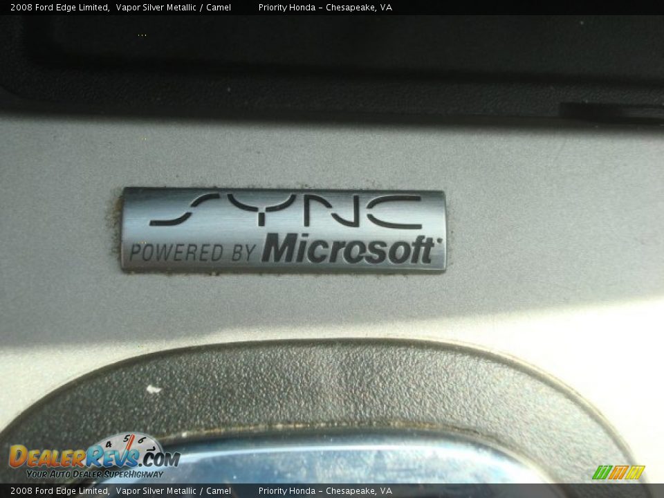 2008 Ford Edge Limited Vapor Silver Metallic / Camel Photo #26