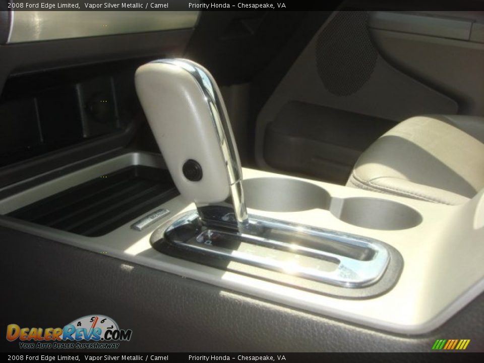 2008 Ford Edge Limited Vapor Silver Metallic / Camel Photo #27