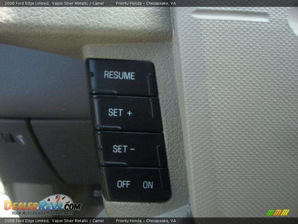 2008 Ford Edge Limited Vapor Silver Metallic / Camel Photo #28
