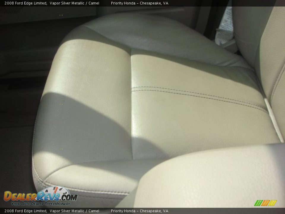2008 Ford Edge Limited Vapor Silver Metallic / Camel Photo #30