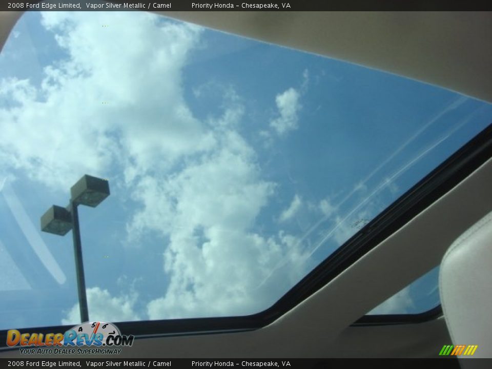 2008 Ford Edge Limited Vapor Silver Metallic / Camel Photo #32