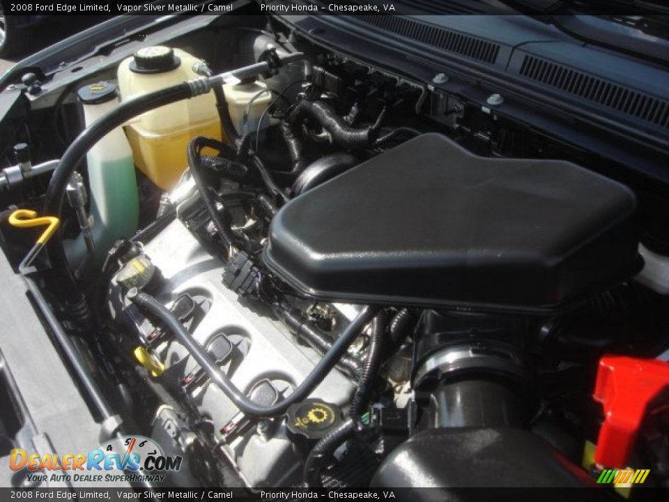 2008 Ford Edge Limited Vapor Silver Metallic / Camel Photo #35