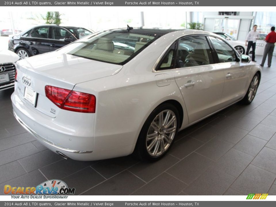 Glacier White Metallic 2014 Audi A8 L TDI quattro Photo #8